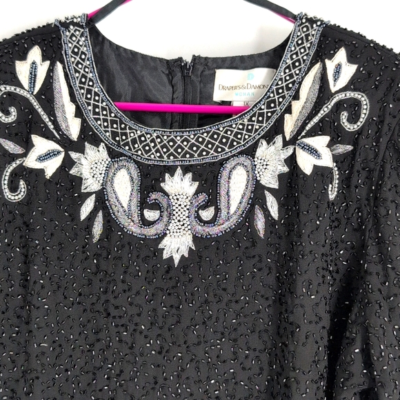 100% Silk Drapers & Damon's Top Size 1X Great Condition ! - Picture 2 of 16